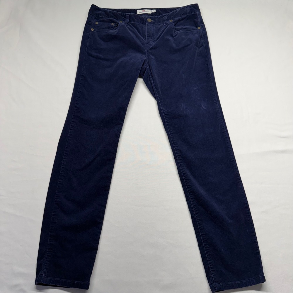 Vineyard Vines Navy Stretch Skinny Pants Women's 6 Preppy Classic Fit